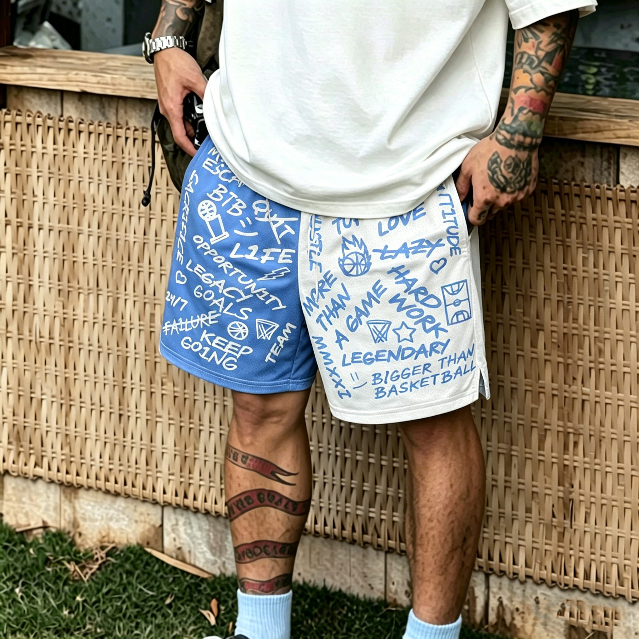 Emotions - Shorts - Blue/White