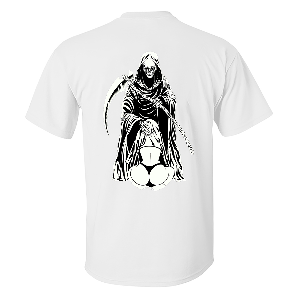 Hiding In The Reaper Crotch Printed Men's T-shirt