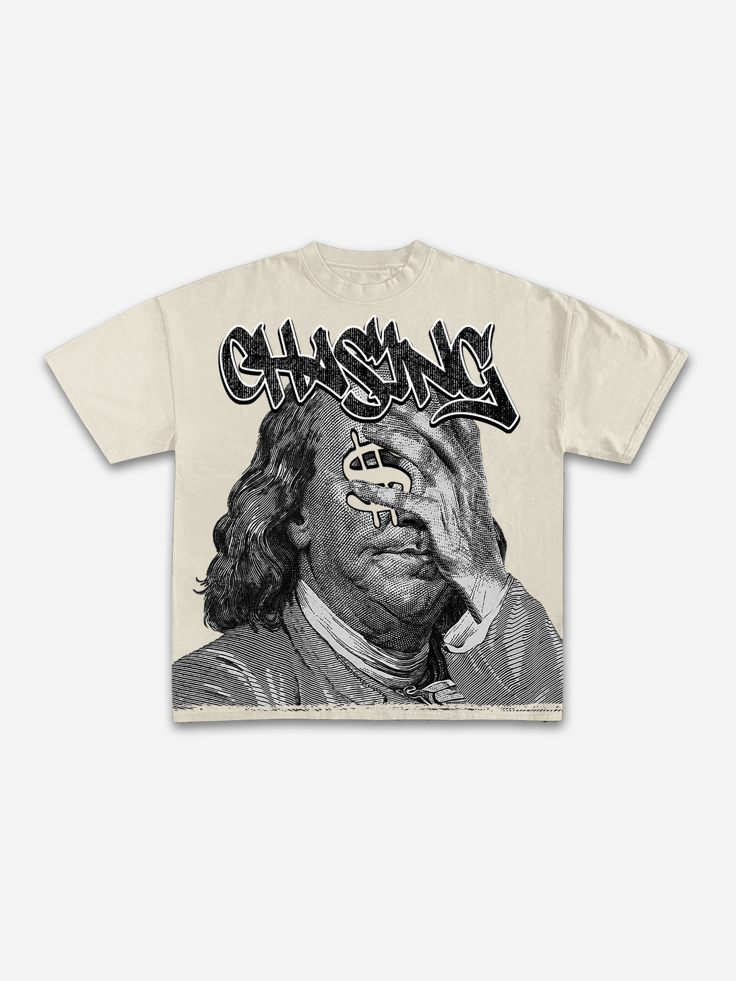 Vintage Chase Money Graphic Print T-Shirt