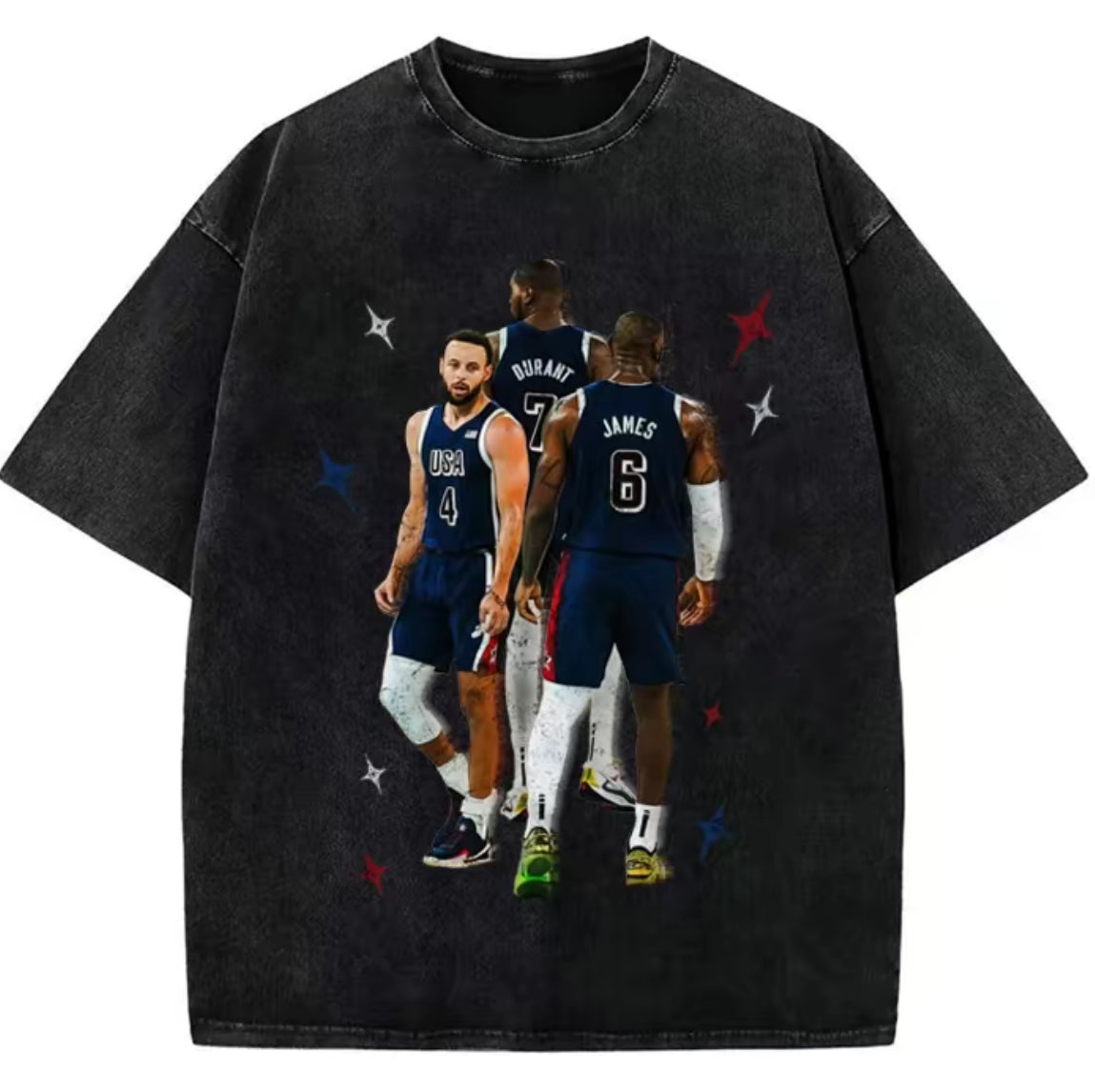 BIG 3” Curry LeBron Durant USA Tee
