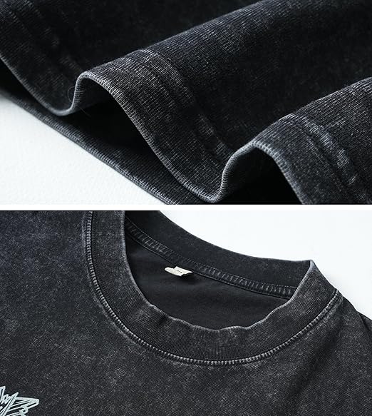 First Sunday Retro Graphic Print Washed T-Shirt