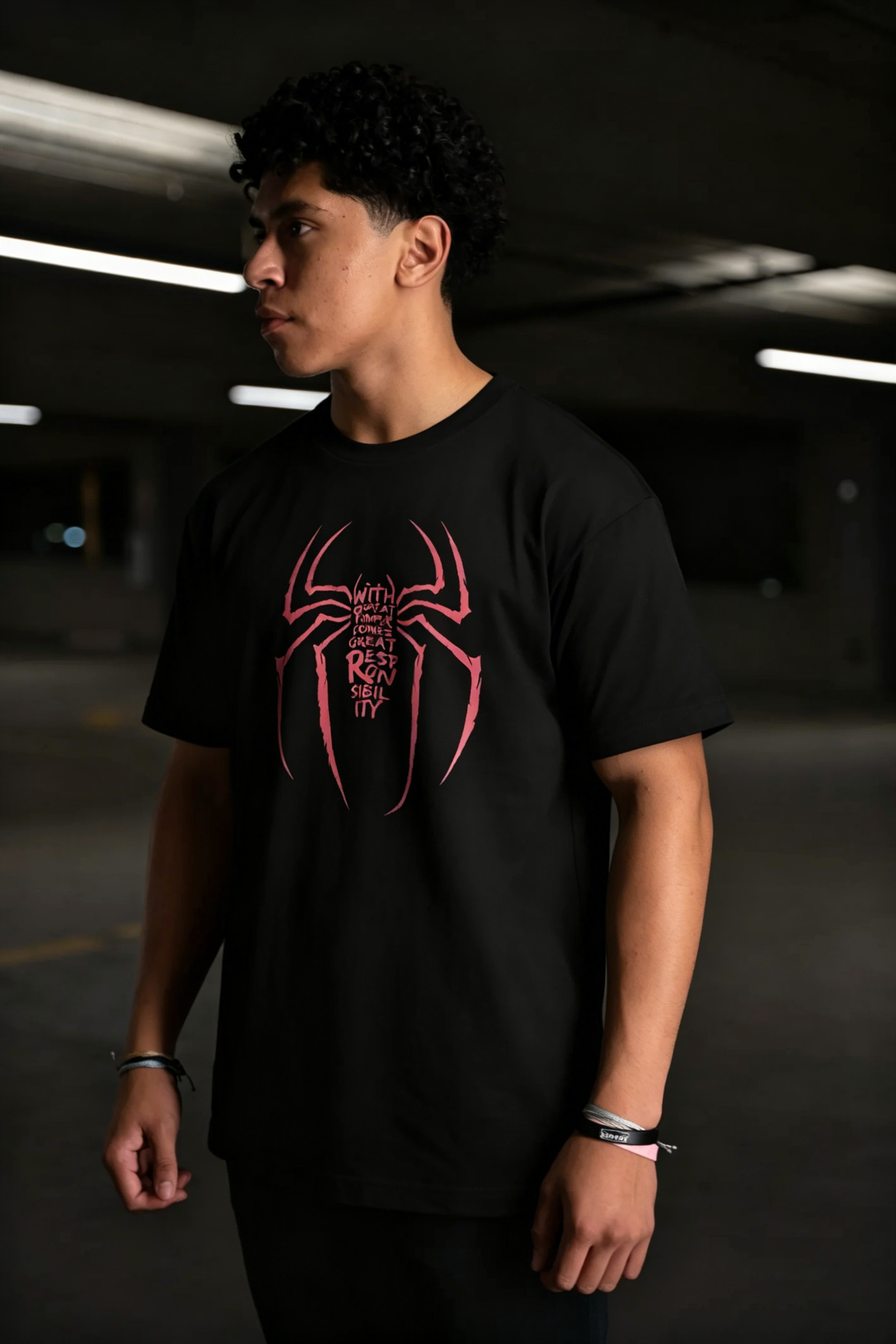 Spiderman - Great Power Great Responsibilty | Oversized T-shirt