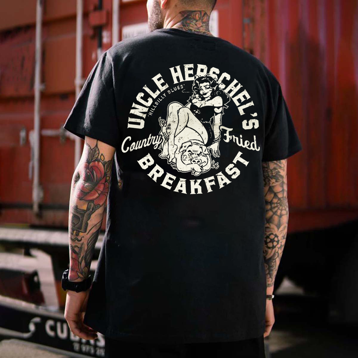Country Fried Breakfast Printed Men's T-shirt