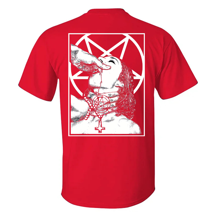 The Devil and the Nuns  Print T-Shirt