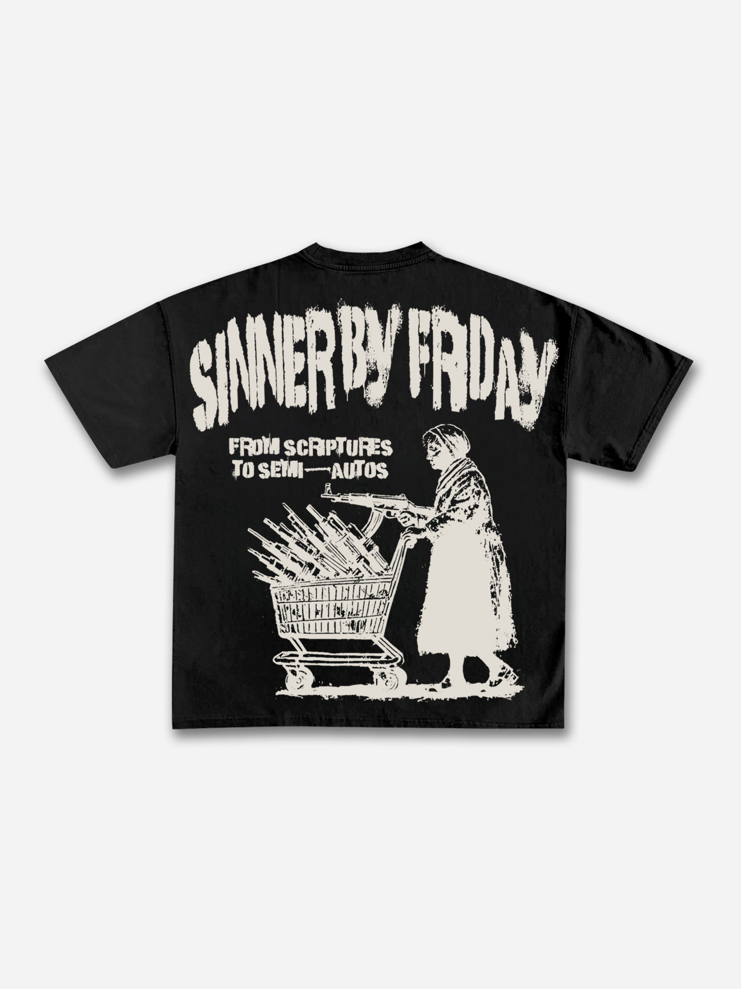 Sunday Is A Saint, Friday Is A Sinner Street  Graphic T-shirt