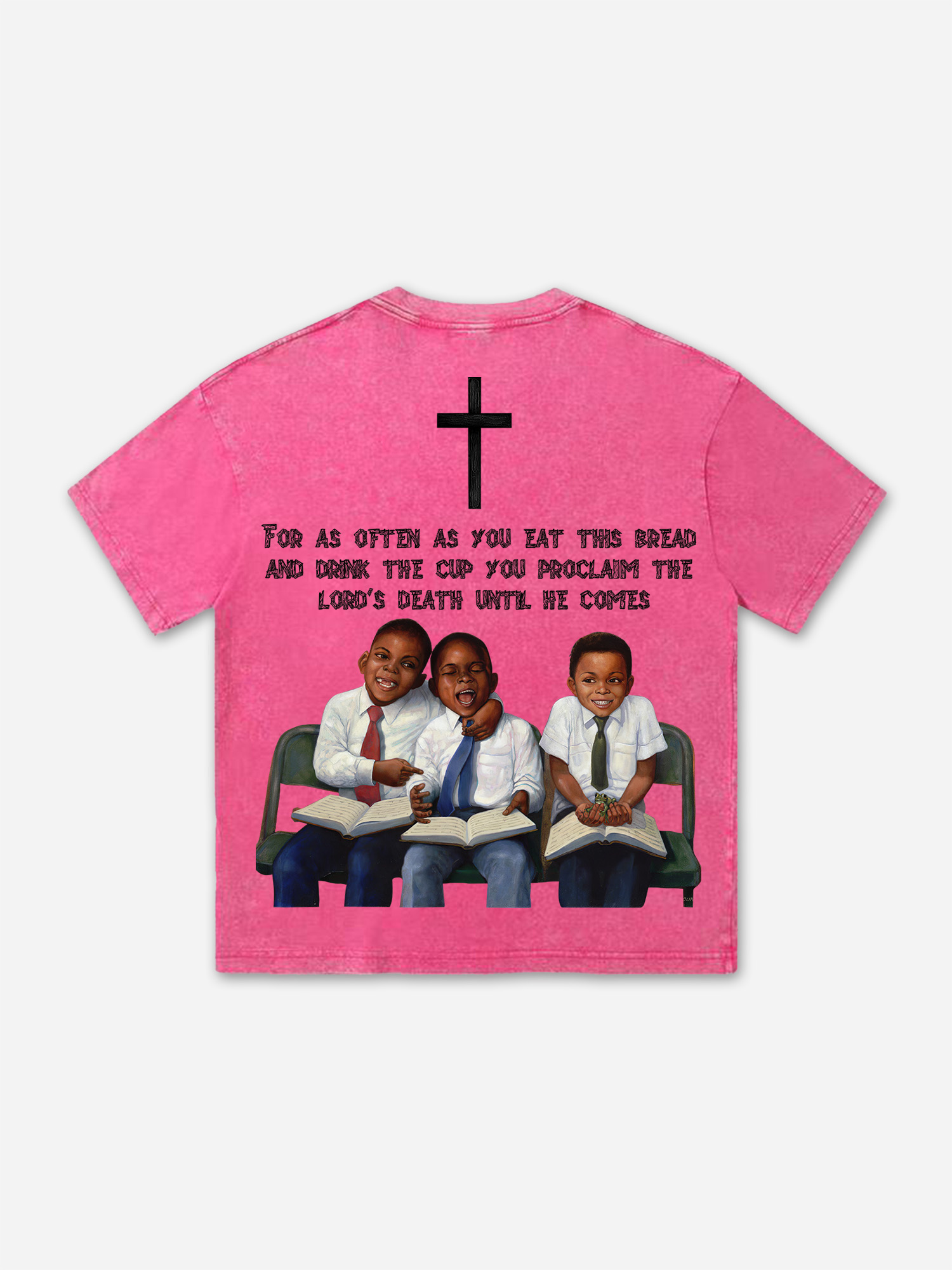 First Sunday Retro Graphic Print Washed T-Shirt