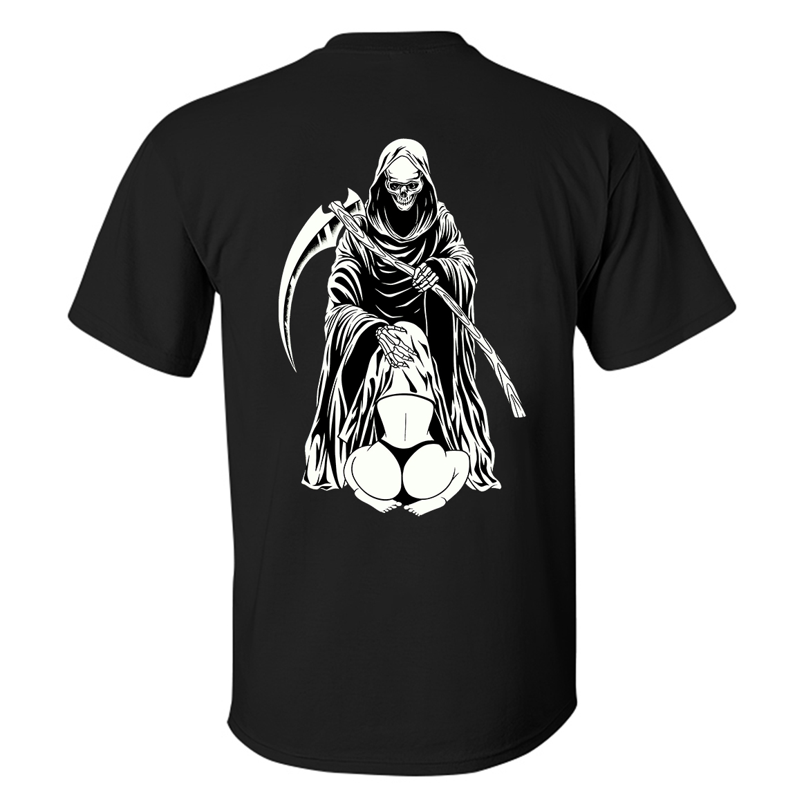 Hiding In The Reaper Crotch Printed Men's T-shirt