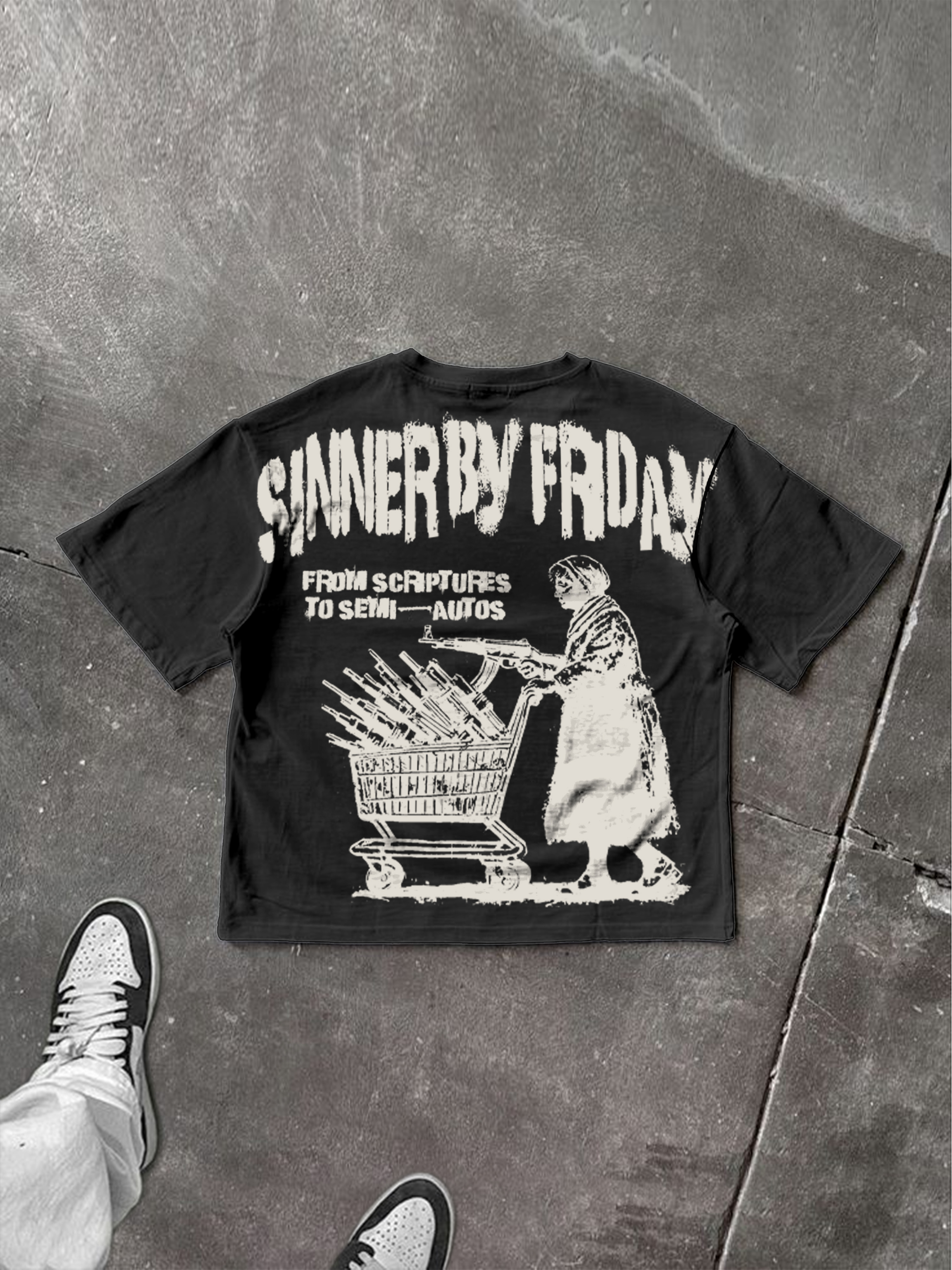 Sunday Is A Saint, Friday Is A Sinner Street  Graphic T-shirt