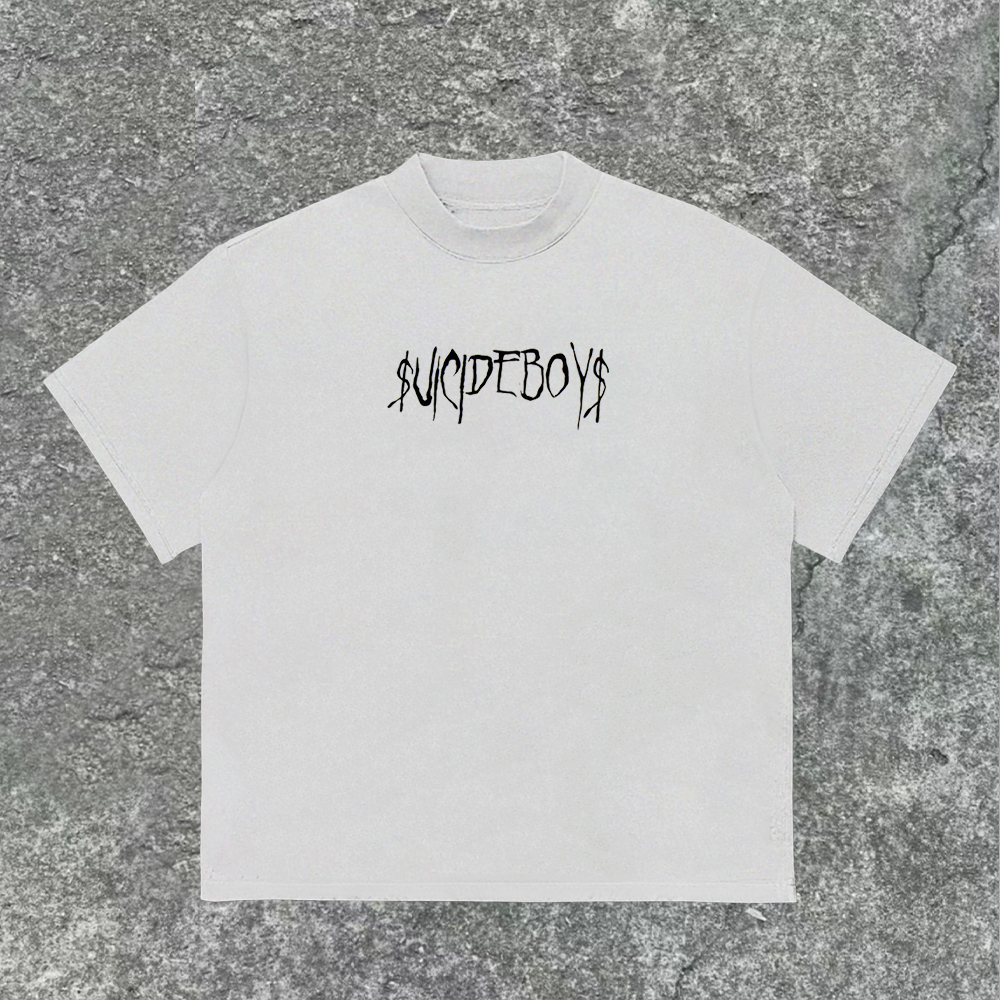 Vintage Suicideboys Cigarette Graphics Printed  T-Shirt
