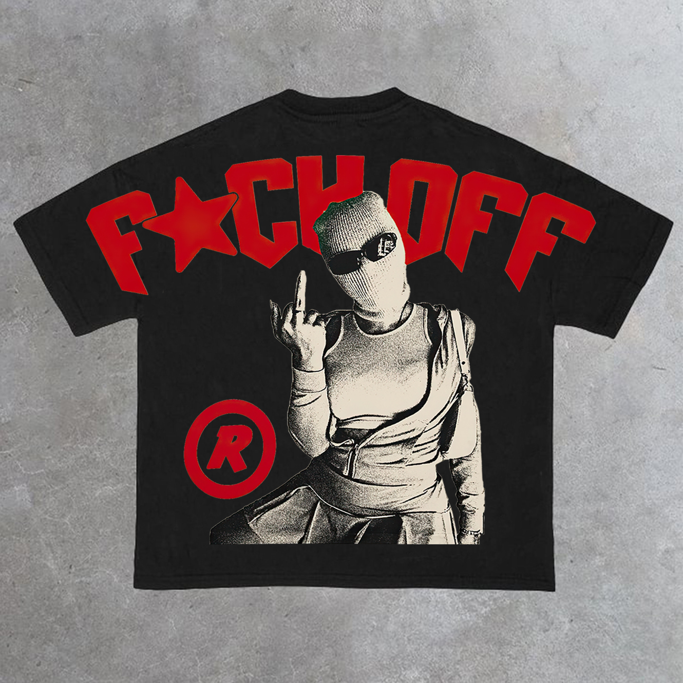 Vintage Y2K F*CK OFF Graphic 100% Cotton Short Sleeve T-Shirt