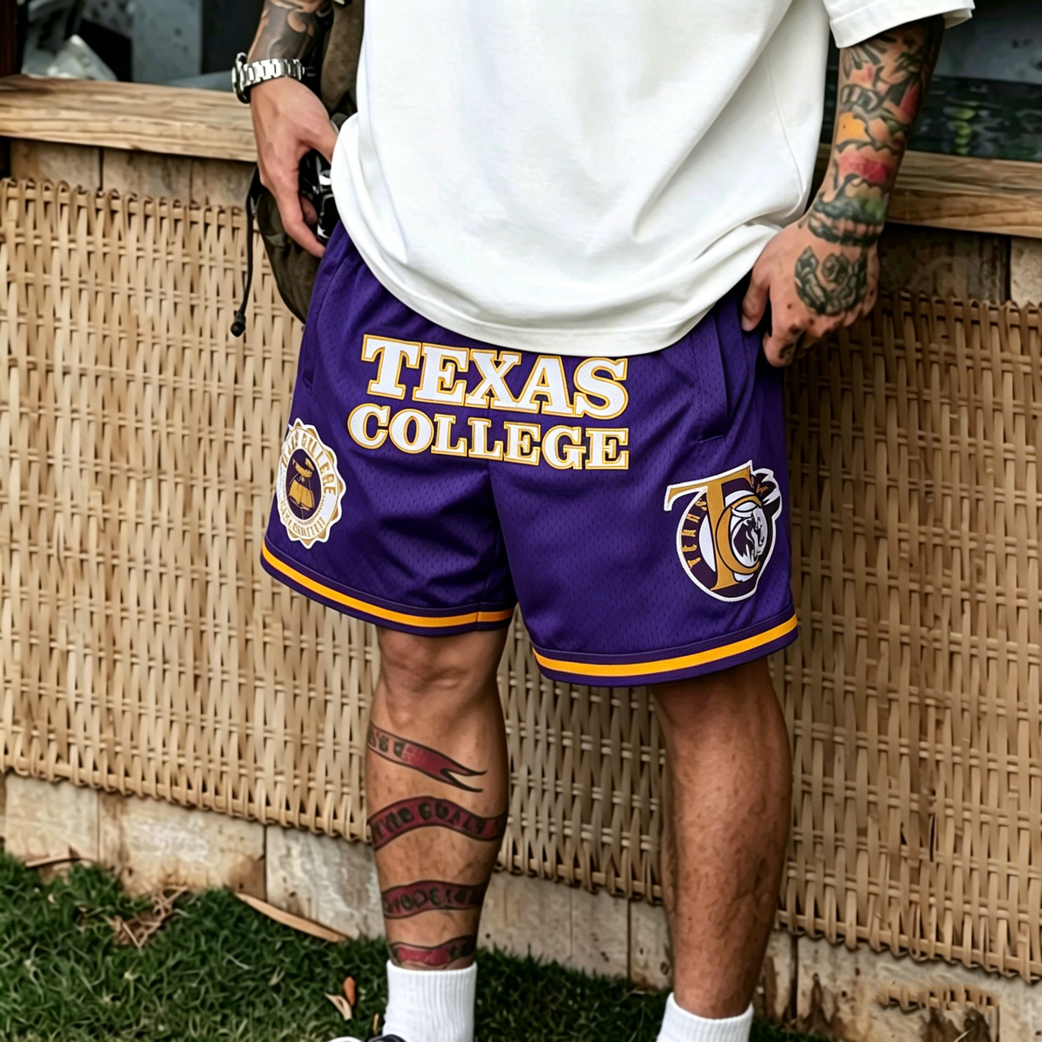 TEXAS  COLLEGE basketball Shorts