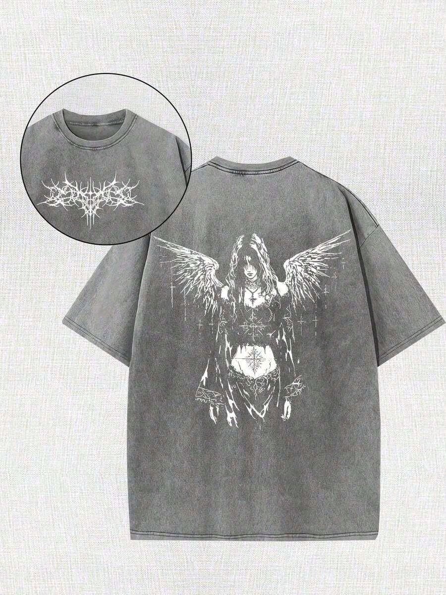 Gothic Angel  Washed Tee