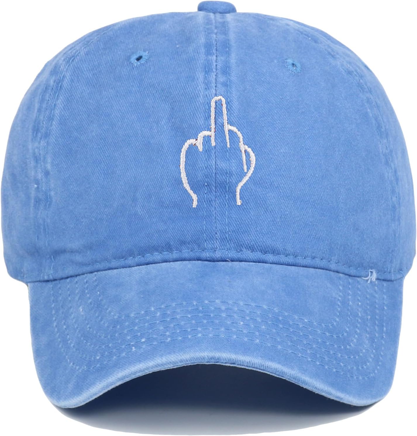 Gesture Funny Print Embroidered Baseball Cap Men Women's  Cowboy Hats Unisex
