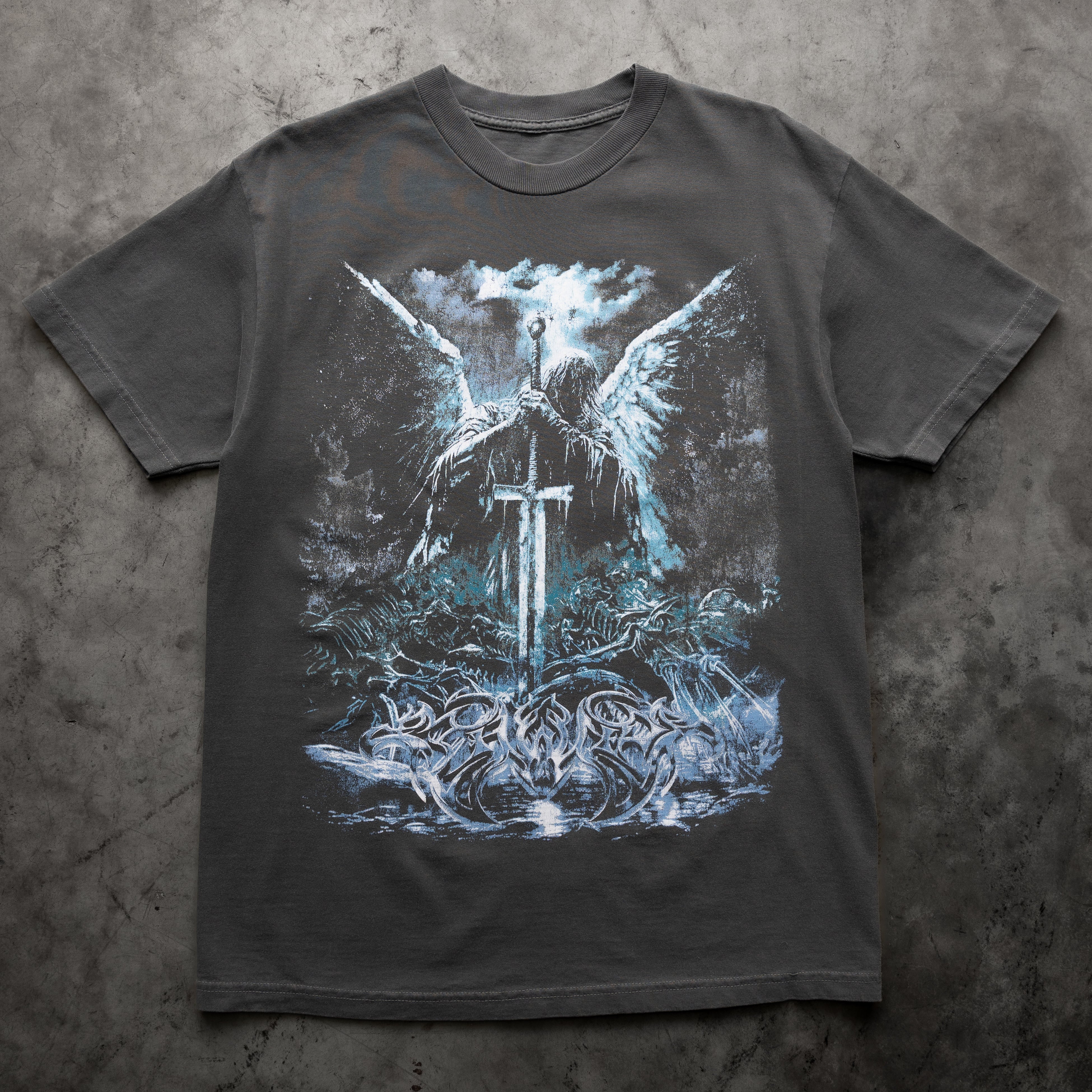 SWORD OF HEAVEN TEE VINTAGE BLACK