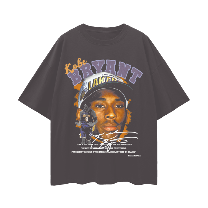 Kobe Bryant Big Head Tee, Kobe Rookie Tee, Lakers Tee, Oversized Drop Shoulder T-Shirt
