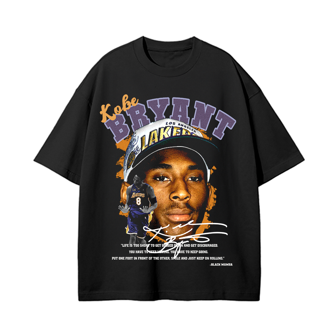 Kobe Bryant Big Head Tee, Kobe Rookie Tee, Lakers Tee, Oversized Drop Shoulder T-Shirt