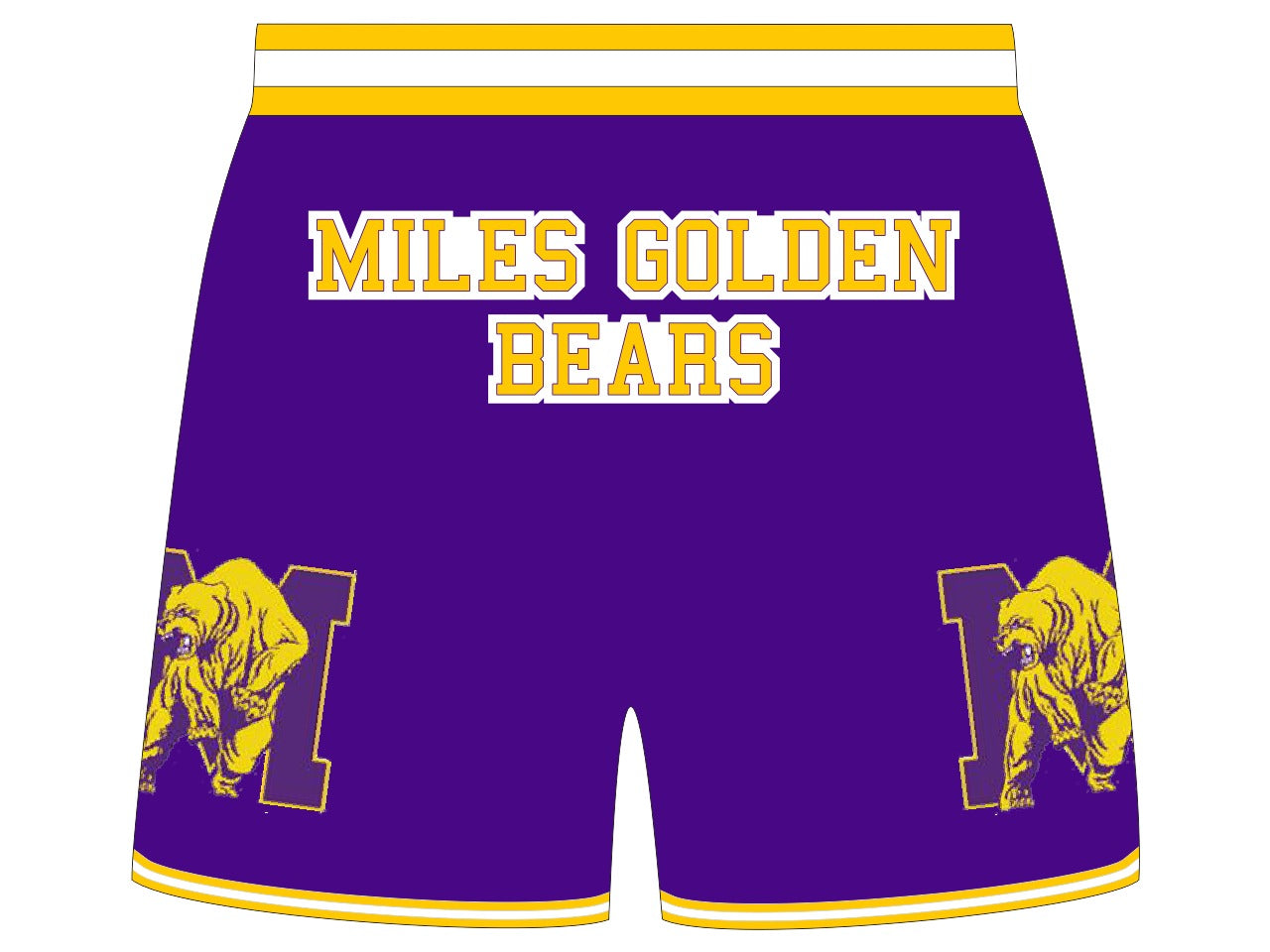 MILES COLLEGE  BASKETBALL SHORTS