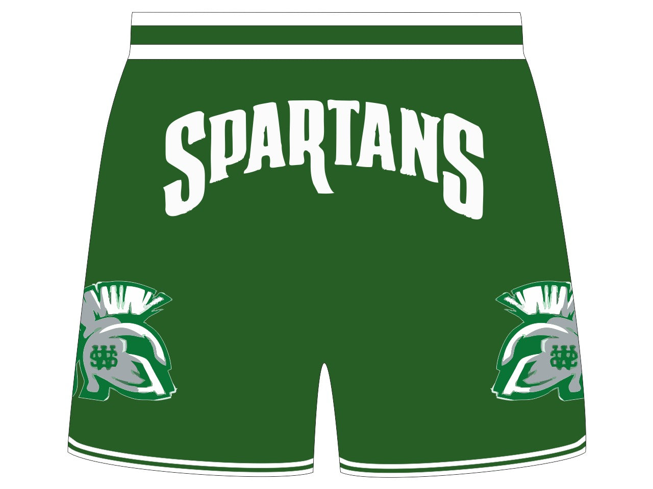 WHITE STATION Basketball Shorts