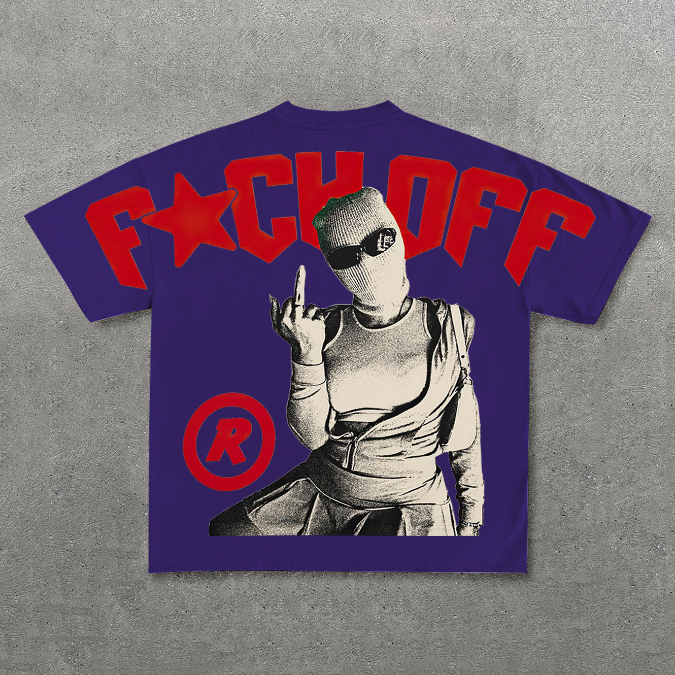 Vintage Y2K F*CK OFF Graphic 100% Cotton Short Sleeve T-Shirt