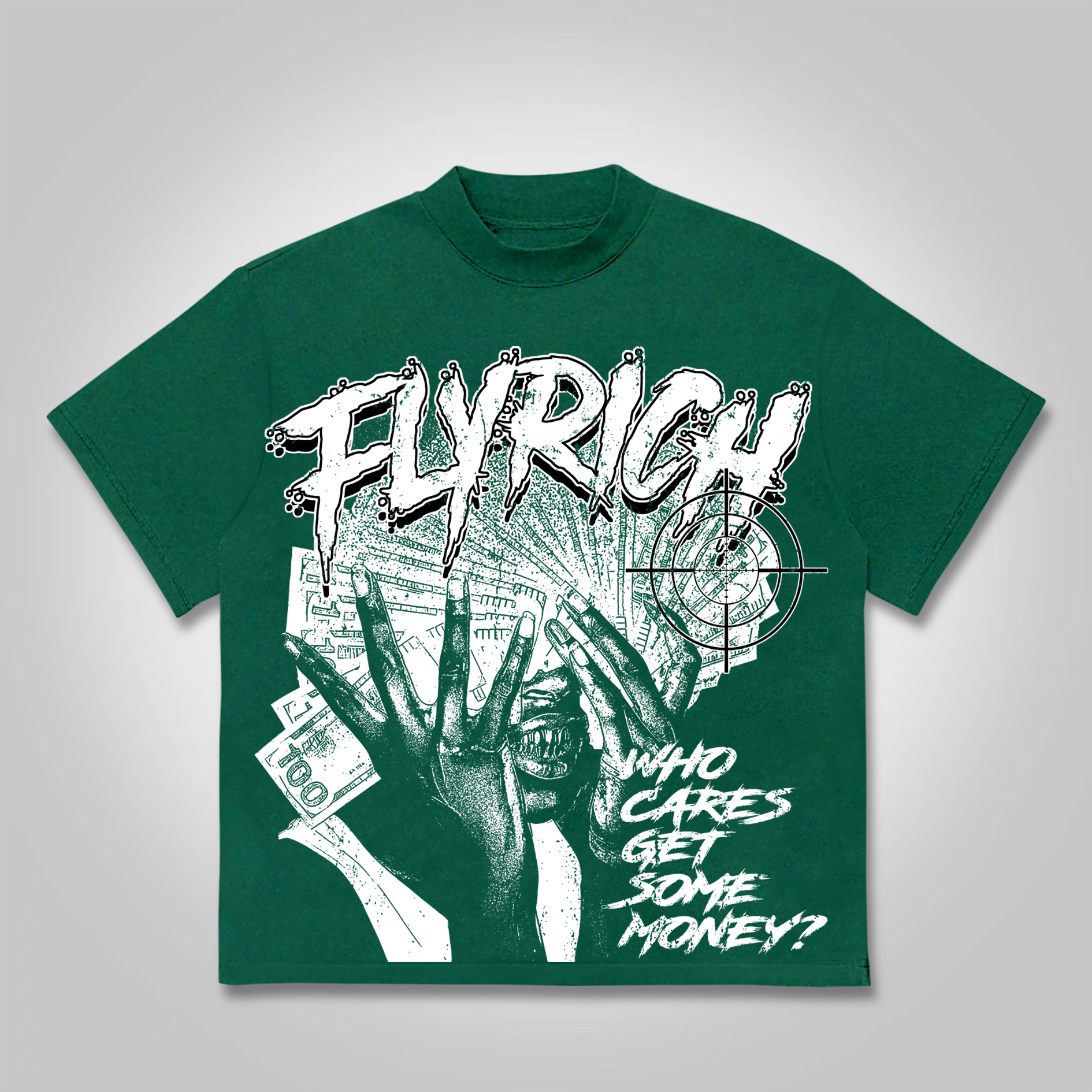 Sopula Fly Rich Get Some Money Graphic T-Shirt