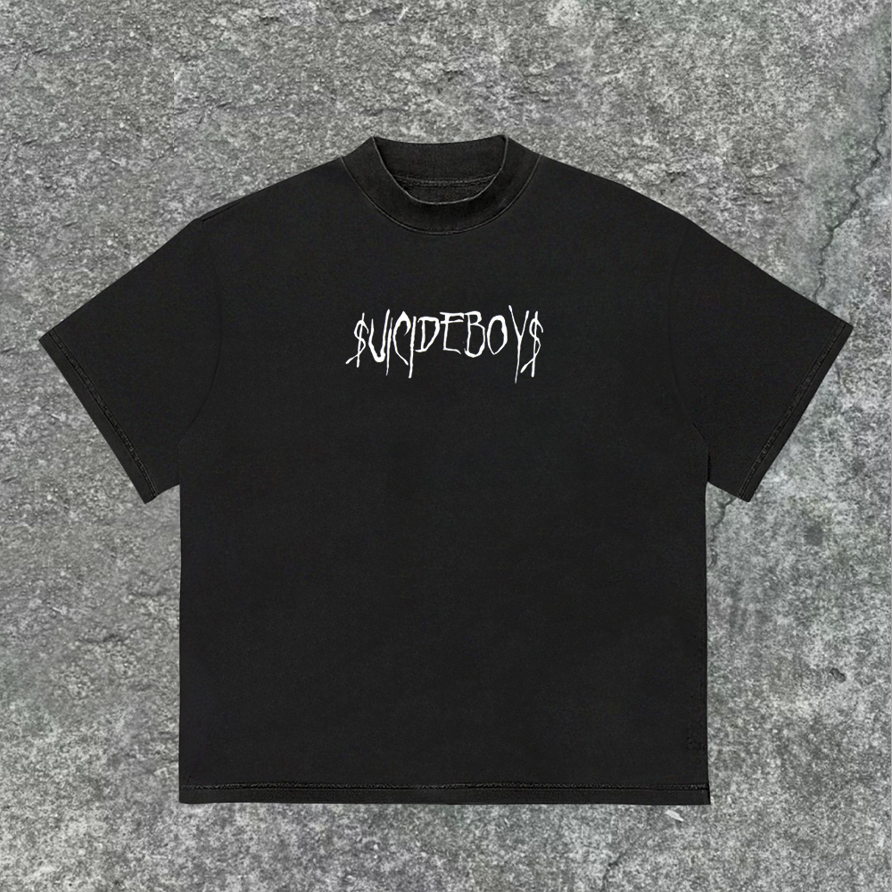 Vintage Suicideboys Cigarette Graphics Printed  T-Shirt