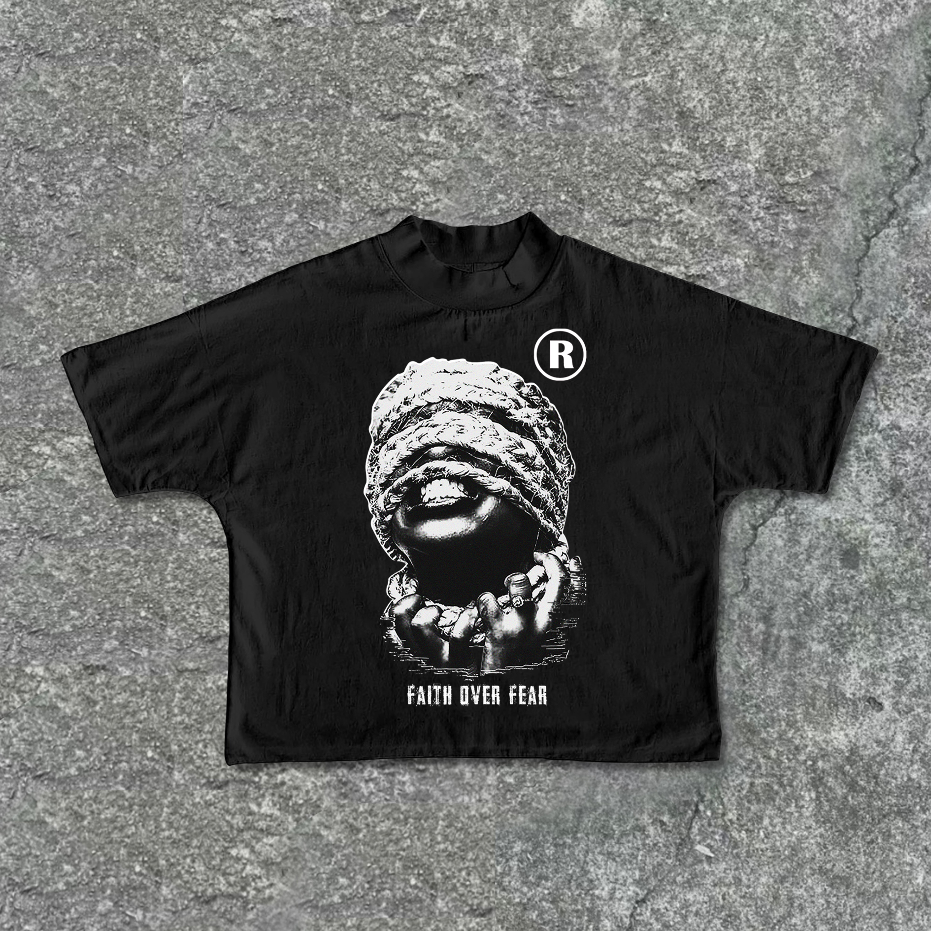 Sopula Mummy Faith Over Fear Graphic Print T-Shirts