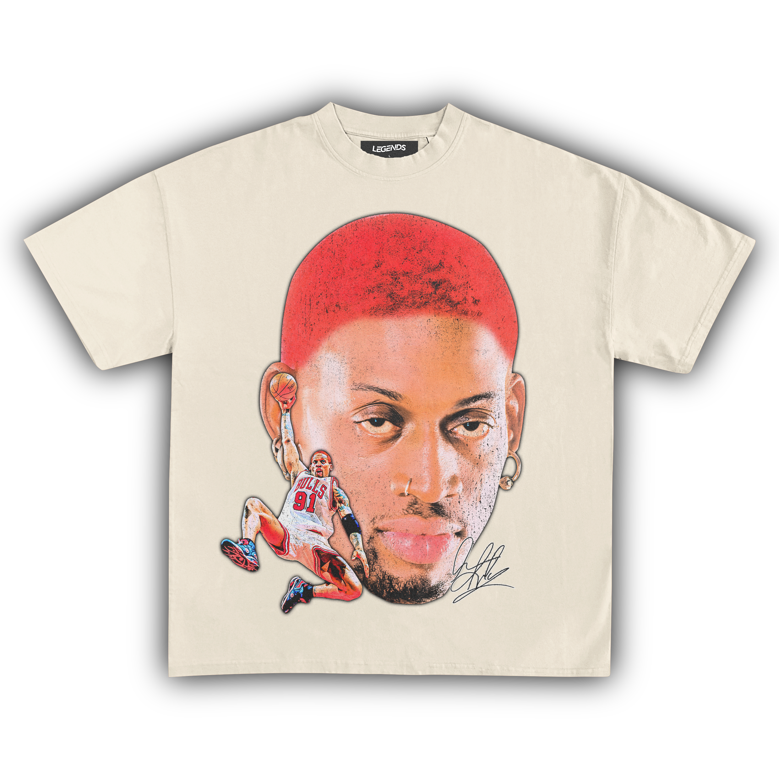 DENNIS RODMAN BIG FACE DUNK TEE
