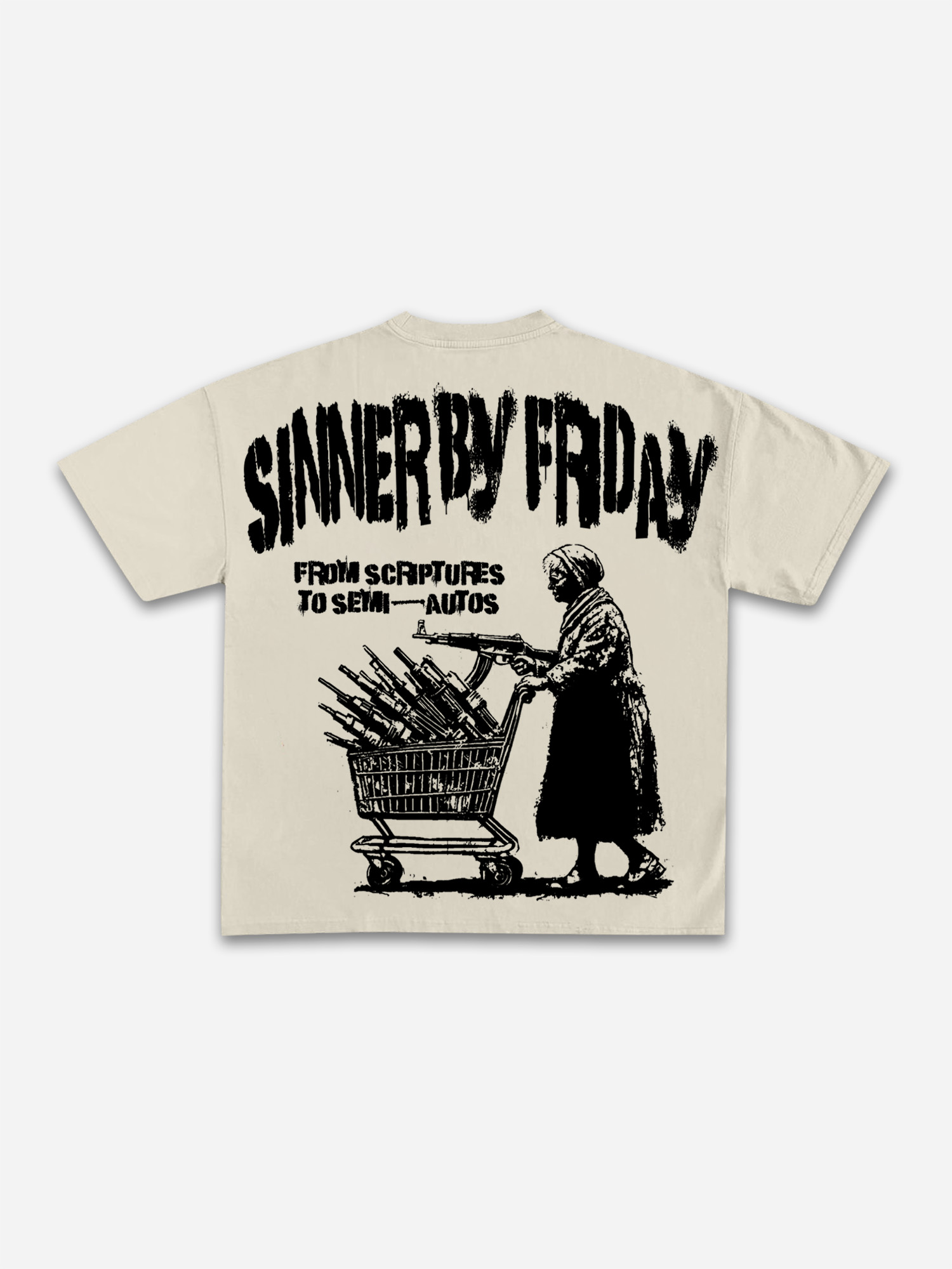 Sunday Is A Saint, Friday Is A Sinner Street  Graphic T-shirt
