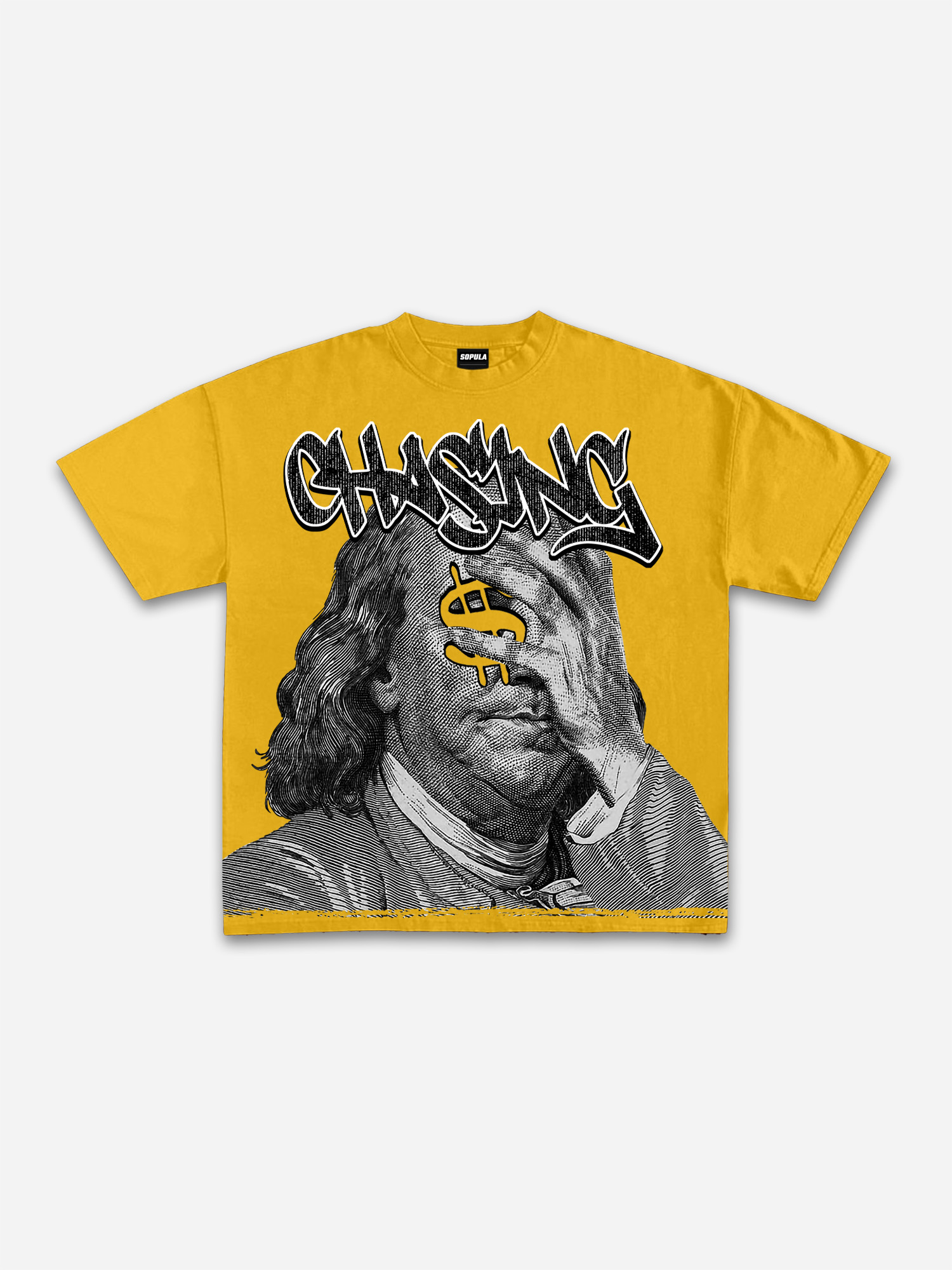 Vintage Chase Money Graphic Print T-Shirt