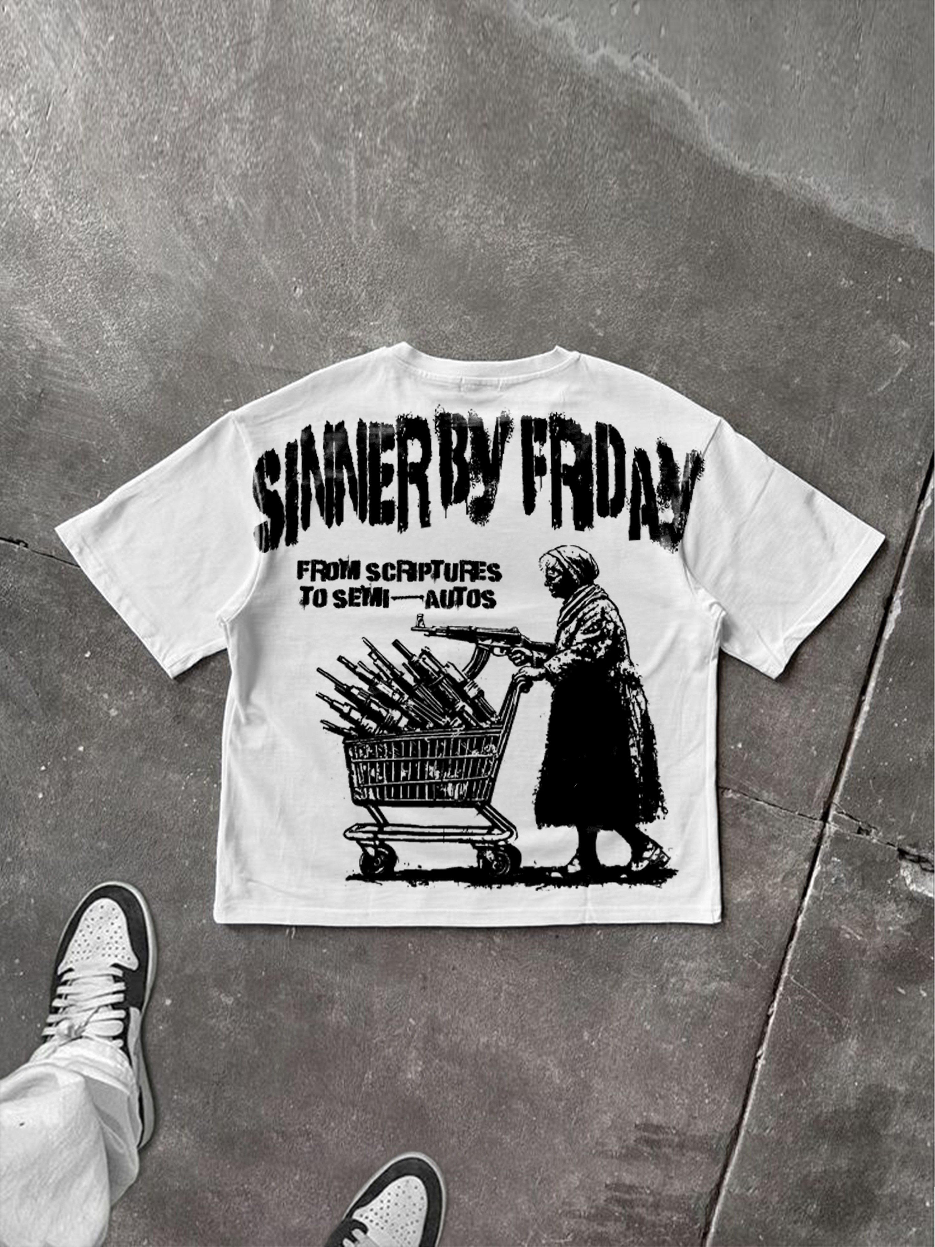 Sunday Is A Saint, Friday Is A Sinner Street  Graphic T-shirt