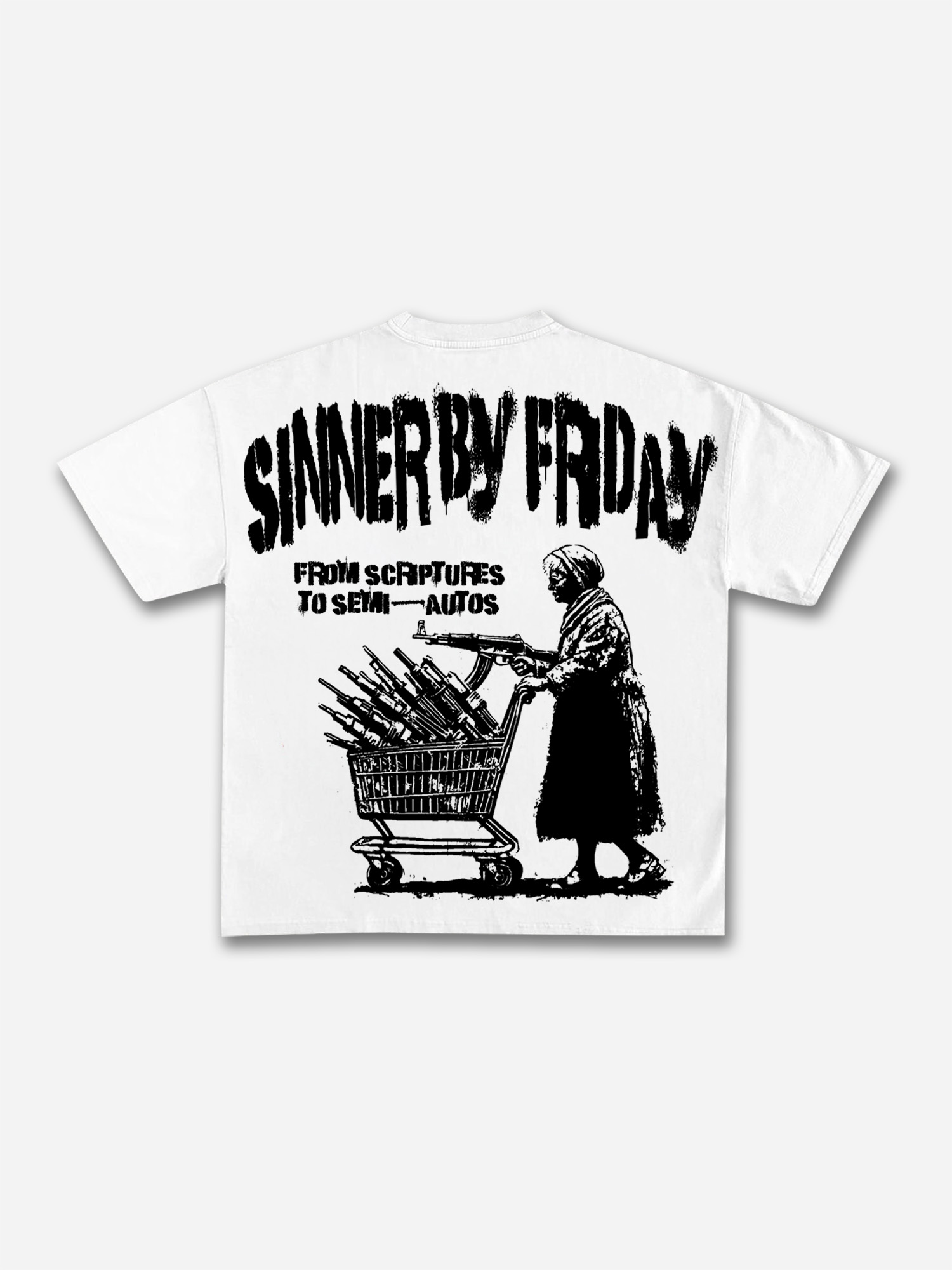 Sunday Is A Saint, Friday Is A Sinner Street  Graphic T-shirt