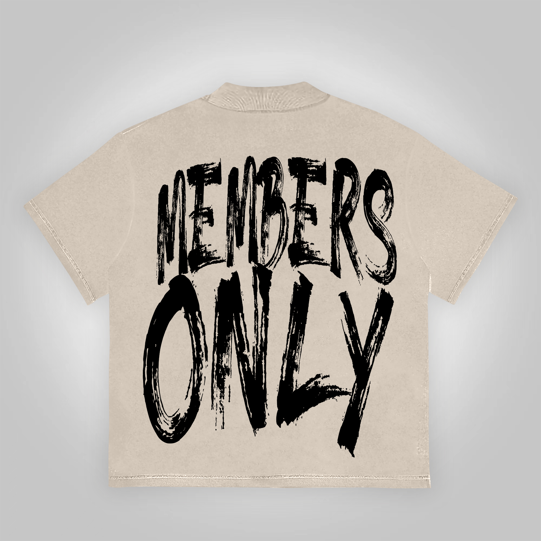 Vintage Members Only Graphic Cotton Short Sleeve T-Shirt