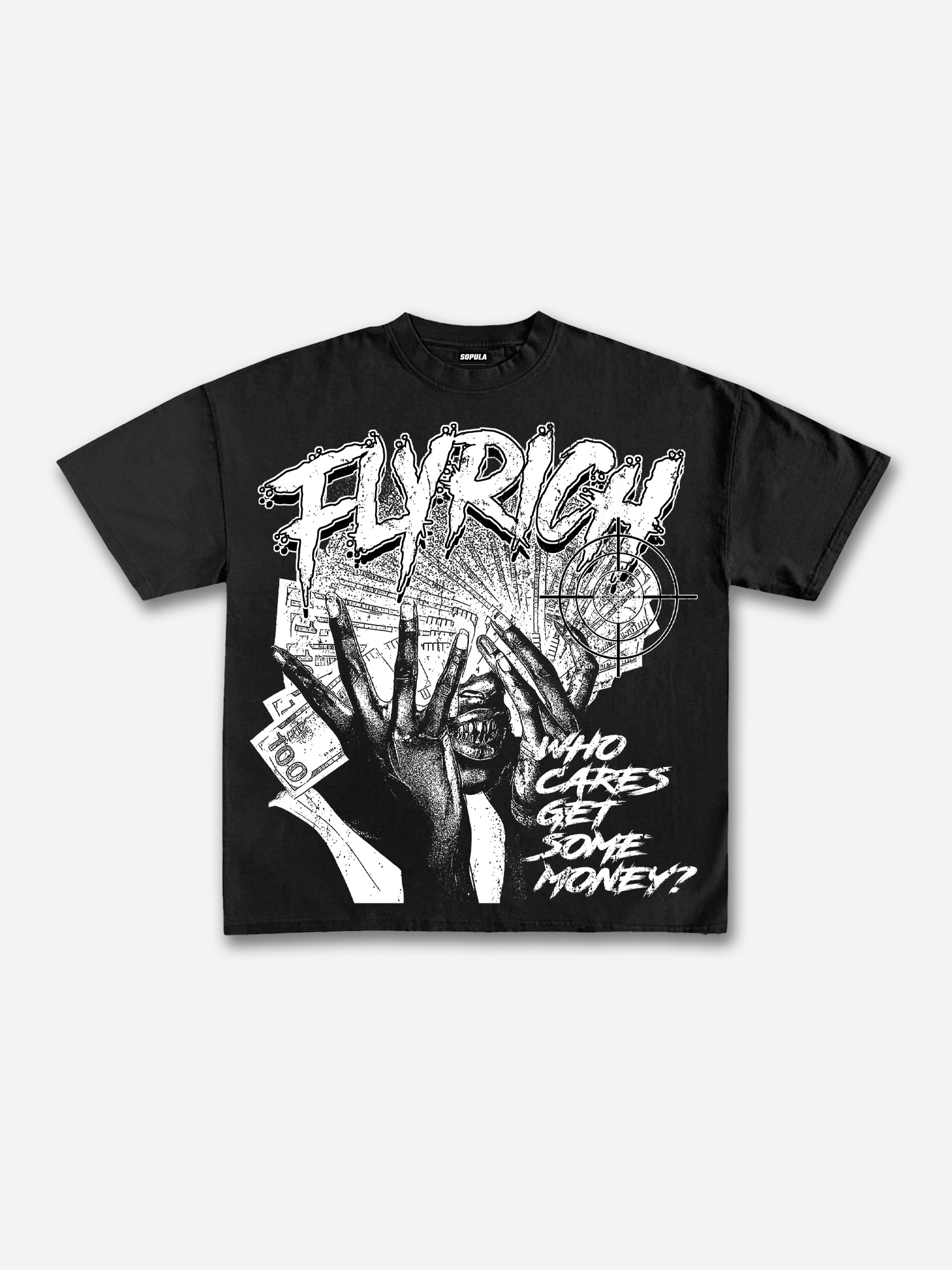 Sopula Fly Rich Get Some Money Graphic T-Shirt