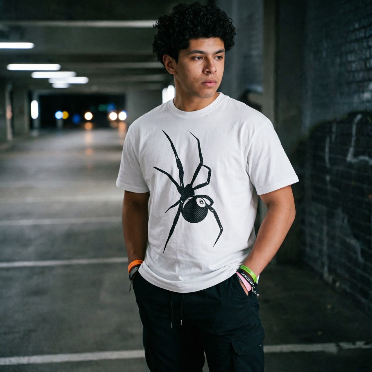 8 Ball Spider Tee
