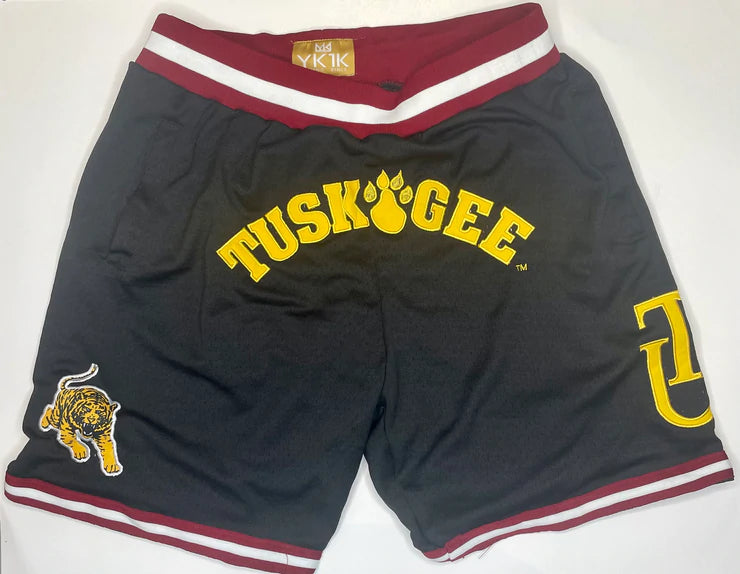 TUSKEGEE BASKETBALL SHORTS BLACK