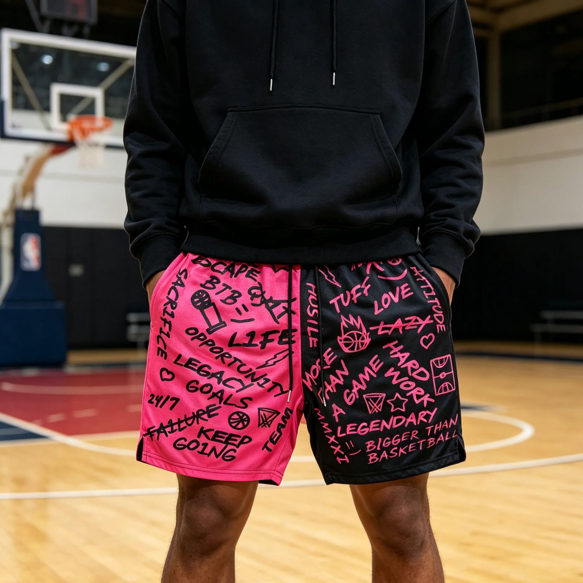 Emotions - Shorts - Pink/Black