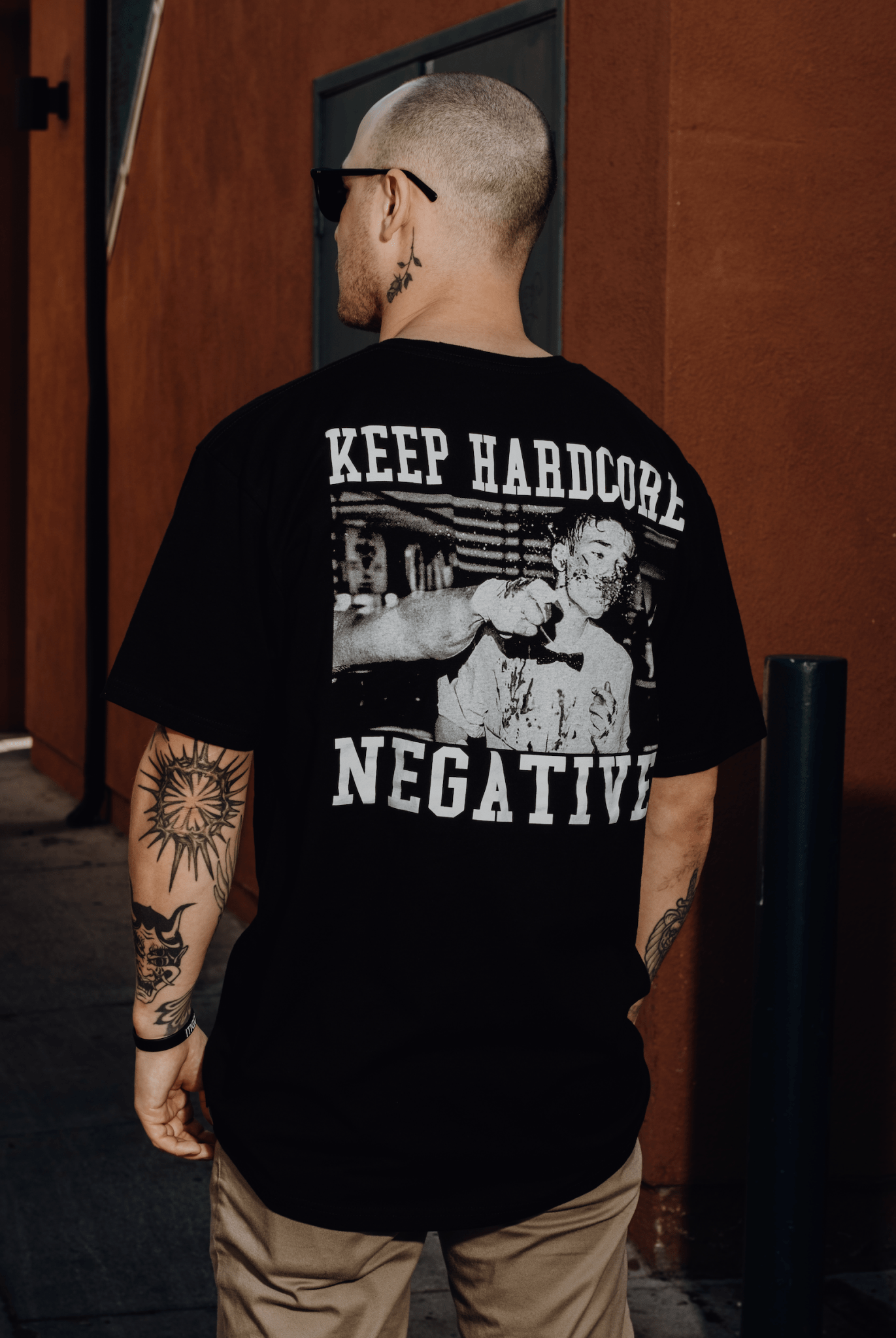KEEP HARDCORE NEGATIVE T-SHIRT