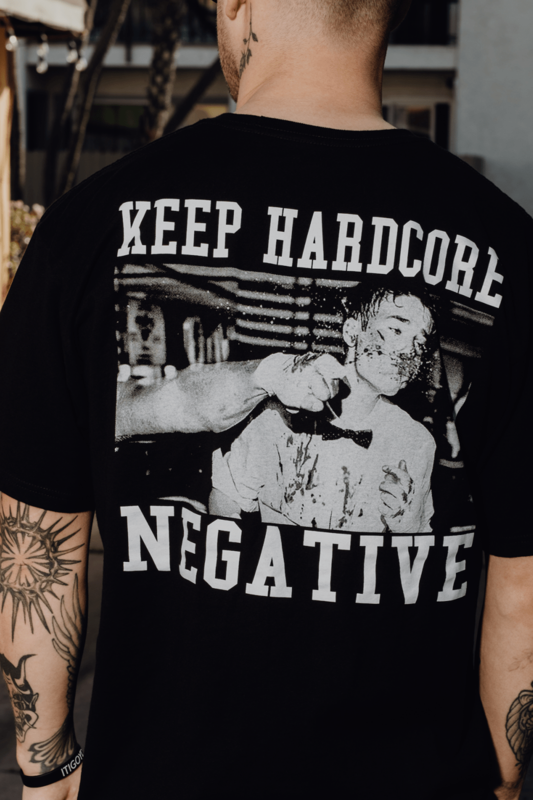KEEP HARDCORE NEGATIVE T-SHIRT