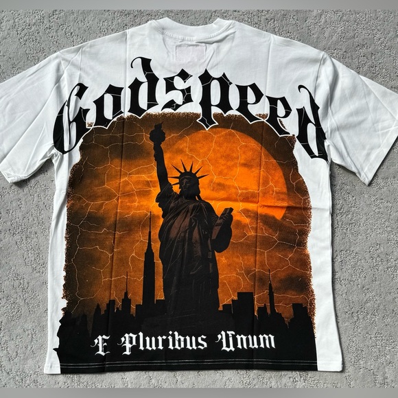 Godspeed Statue of Liberty Washed Tee