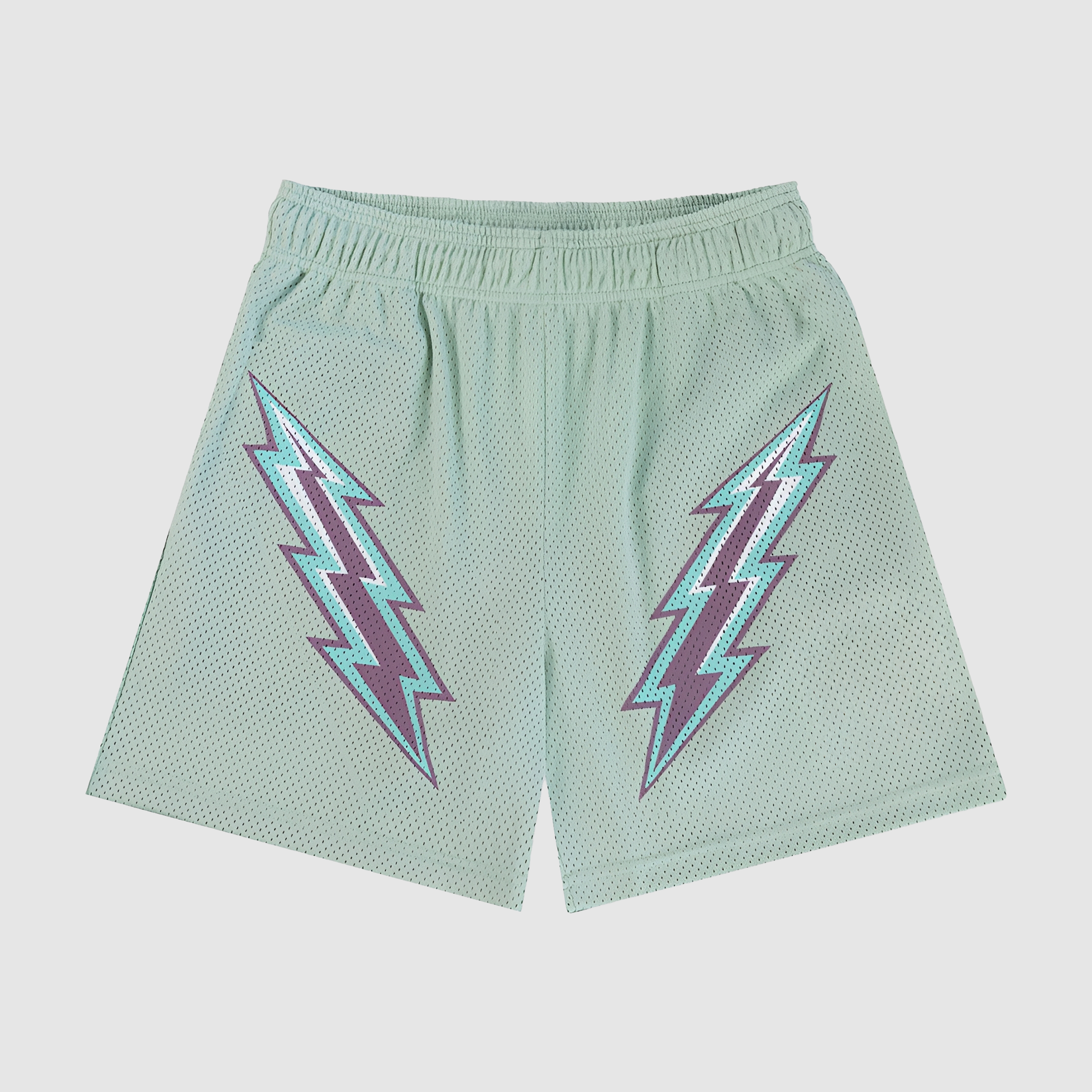 Lightning Bolt Texture Men's Athletic Shorts