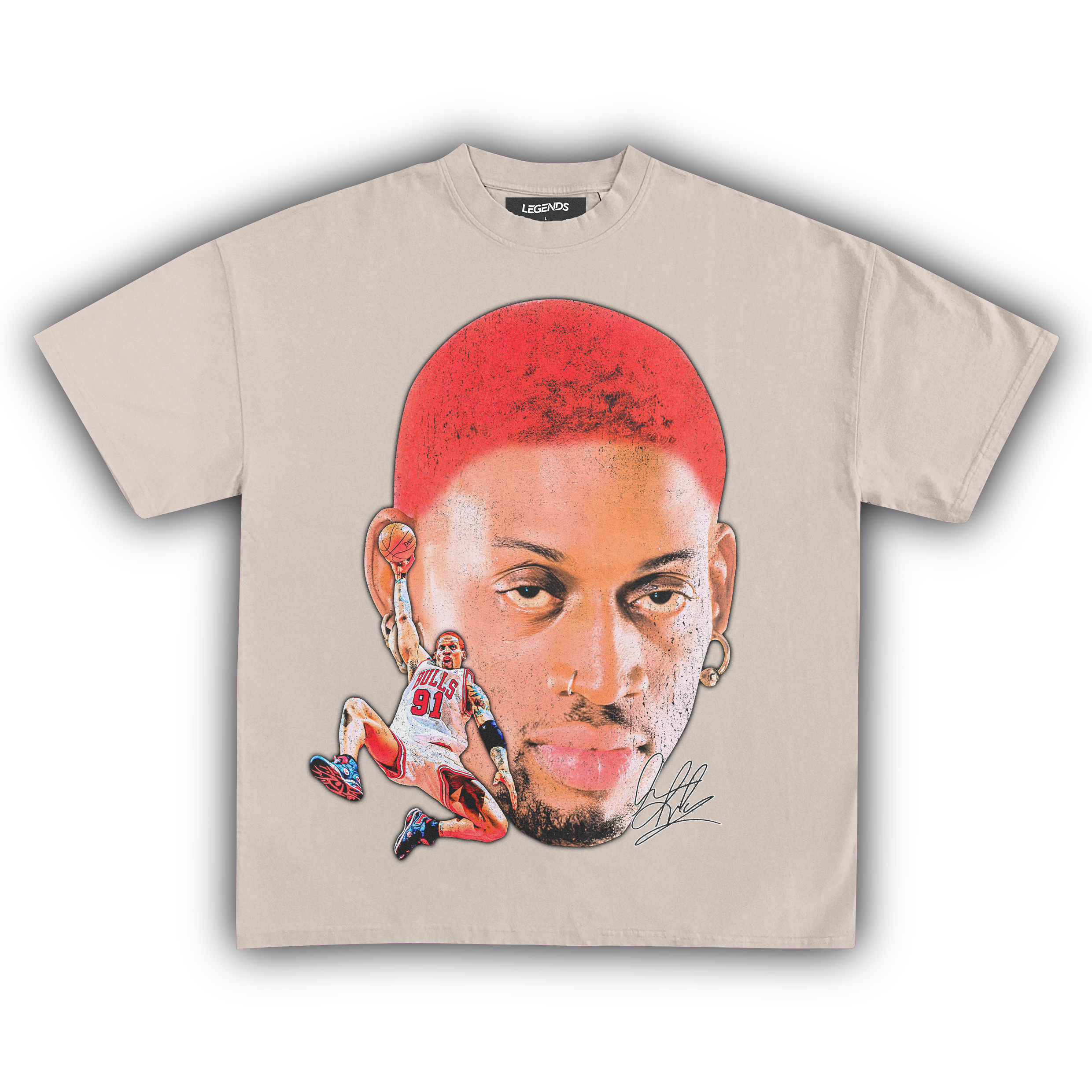 DENNIS RODMAN BIG FACE DUNK TEE