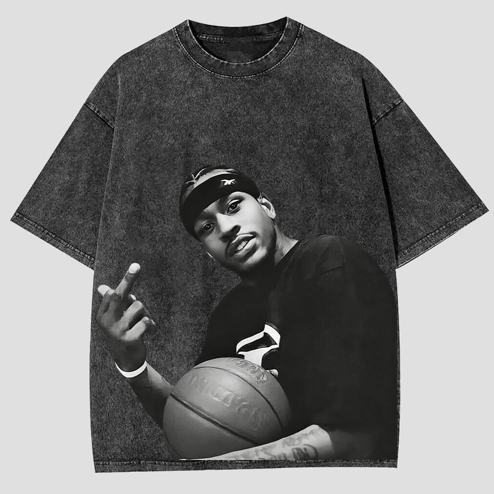 ALLEN IVERSON Printed Men's Washed Tee