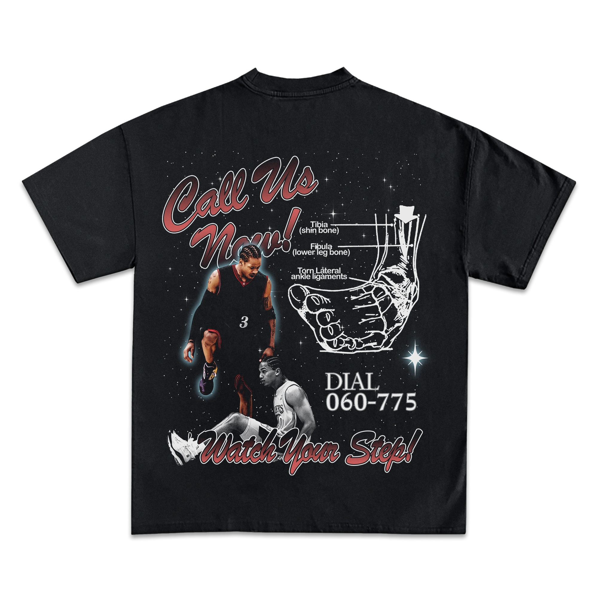 Allen Iverson Ankle Insurance Graphic T-Shirt