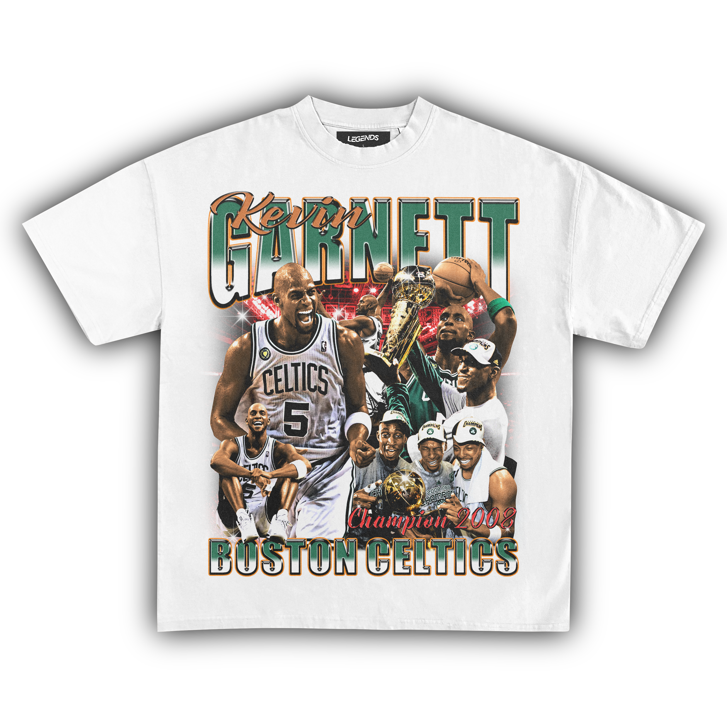 KEVIN GARNETT CELTICS 2008 CHAMPIONS TEE