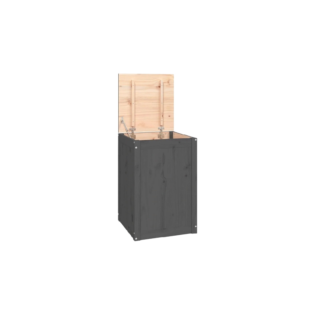 Coffre de rangement en bois avec couvercle pour intérieur - 40 x 40 x 80-conceptvivre