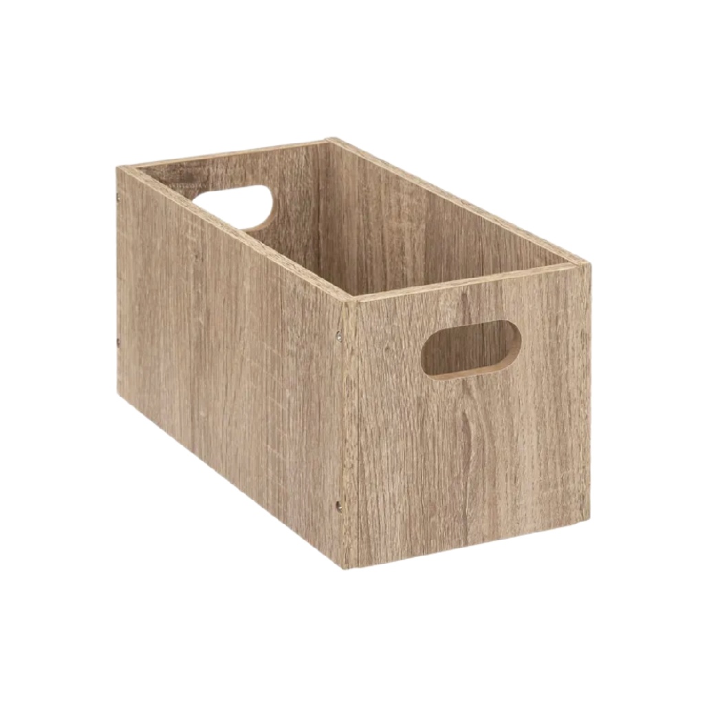 Boîte de rangement en bois - Pour l'organisation dans la maison - 30 x 15 x 12-cadrepur