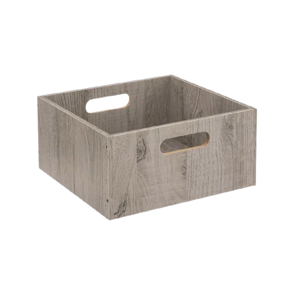 Panier de rangement en bois aggloméré pour la maison - 30 x 30 x 15-cadrepur