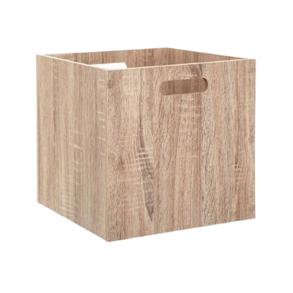 Caisse de rangement en bois aggloméré - Utilisée pour organiser des espaces - 30 x 30 x 30-cadrepur