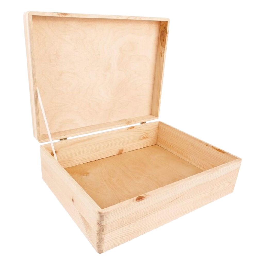 Boîte de rangement en bois pour objets divers - 30 x 20 x 10-cadrepur