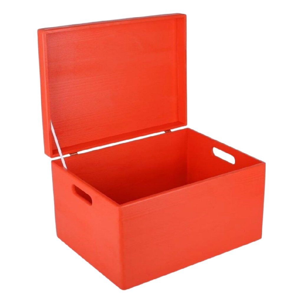 Coffre de rangement en bois - pour organiser divers objets - 40 x 30 x 25-maisonboite